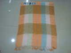 Rayon jacquard check design shawls