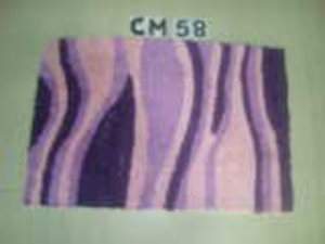 Cotton chennile yarn bath mat