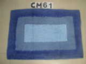 Cotton chennile yarn bath mat