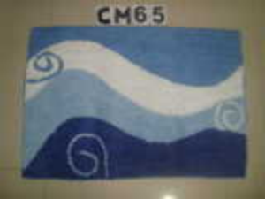 Cotton chennile yarn bath mat